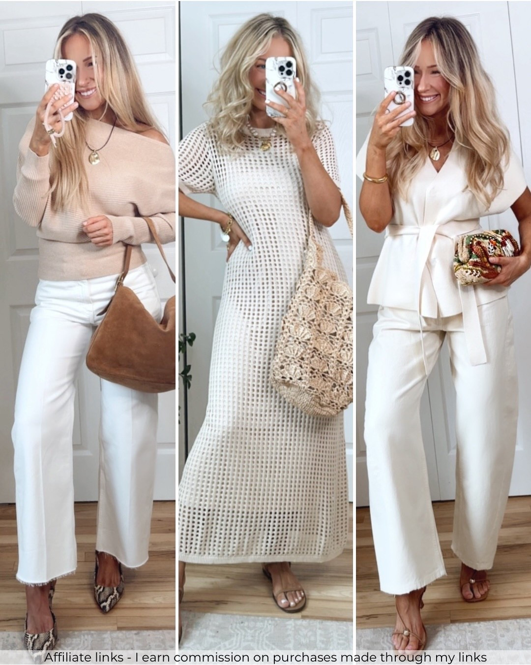 Affiliate links - I earn commission on purchases made through my links | neutral outfits spring 