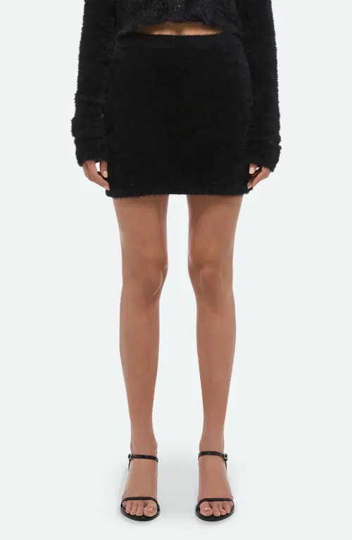 Helmut Lang Eyelash Miniskirt in Black at Nordstrom, Size Small | Nordstrom
