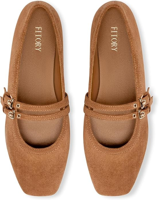 FITORY Mary Jane Shoes Women, Dress Ballet Flats Work Business Casual | Amazon (US)