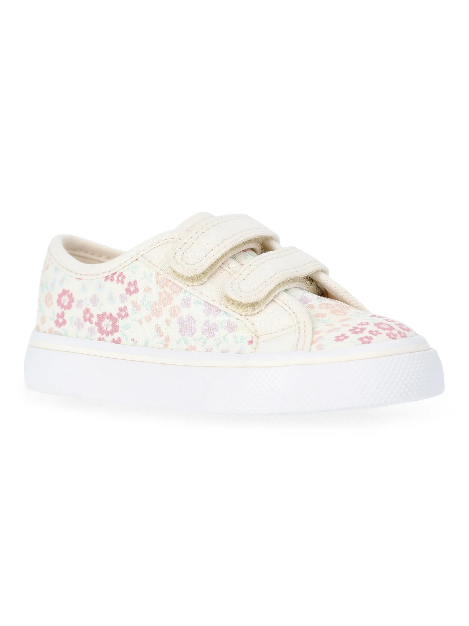 Wonder Nation Toddler Girls Canvas Skate Sneakers | Walmart (US)