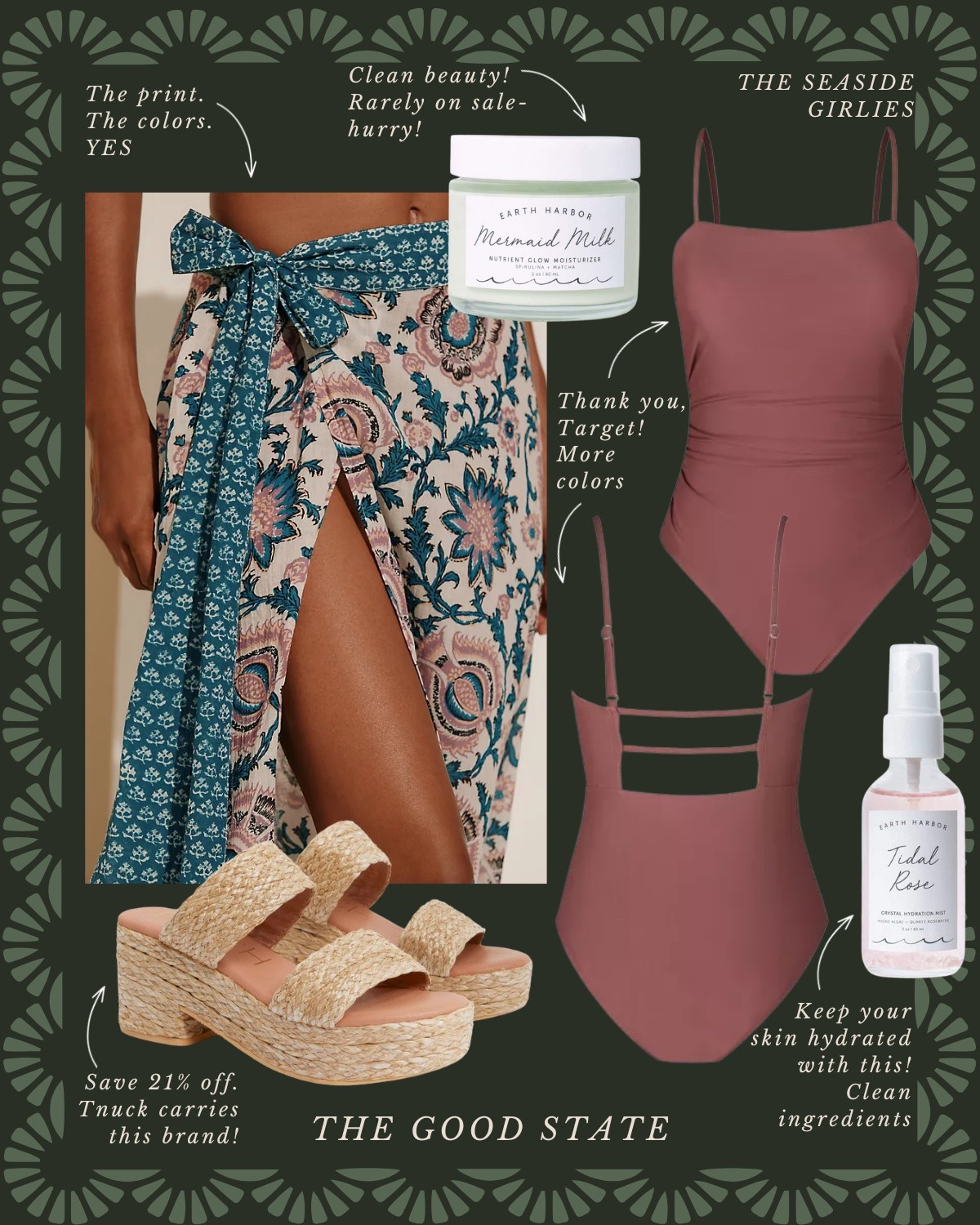 The Seaside Girlies🐚 Save up to 53% on all the cutie items shown!

This one is for the girlies who thrive most when the sea breeze is blowing through their hair. For the one’s soaking up every minute of sunshine and lingering a little longer to watch the sun set behind endless ocean water. This is for the ladies who love all things crochet, woven, bright and happy. Cheers to the longer days and sun-kissed skin☀️ 🌊 

Tuckernuck, Amazon, Amazon fashion, H&M, Target, Target style, swimwear, swimsuit, white swimsuit, wedding guest dress, one piece swimsuit, beauty, shoes, sandals, crochet top, yellow swimsuit, classic style, preppy style, beauty, essentials beach, Charleston, Rosemary Beach, easter, dress, vacation, outfit, resort, outfit, evening, dress, formal dress, affordable, fashion, the good state, Lauren England, beach, earrings, jewelry, sunglasses, sun hat, Anthropologie, Anthro, Avara 

#LTKStyleTip #LTKFindsUnder50 #LTKSwim