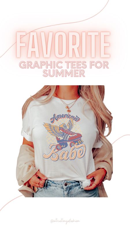   4th of July graphic tee// Oversized graphic Tees // size up 1-2 sizes for an oversized fit, otherwise they fit true to size! 


Summer outfits 2023, Casual outfit, summer outfits, Summer outfit, casual ootd, mom outfit, simple outfits, everyday outfits, weekend outfits, summer outfit of the day, easy summer outfits, Etsy graphic tees, summer graphic tees, graphic t-shirts, mom style, mom fashion, easy mom outfits, affordable fashion, 4th of July outfits, vintage tee, retro graphic tees, Fourth of July 

#LTKSeasonal #LTKunder100 #LTKunder50