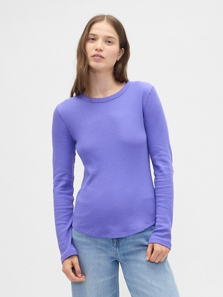 Waffle-Knit Crewneck T-Shirt | Gap Factory