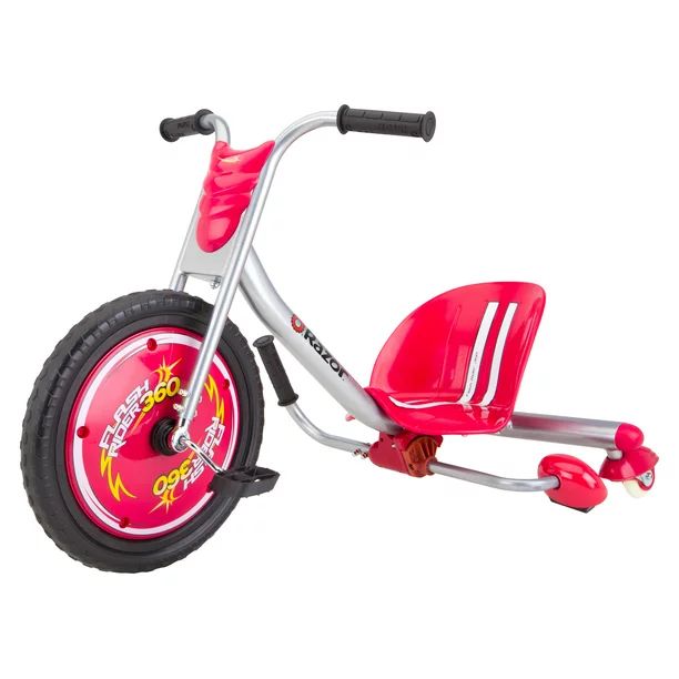 Razor FlashRider 360 Tricycle with Sparks - Red, 16" Front Wheel, Welded Steel Frame Trike, Ride-... | Walmart (US)