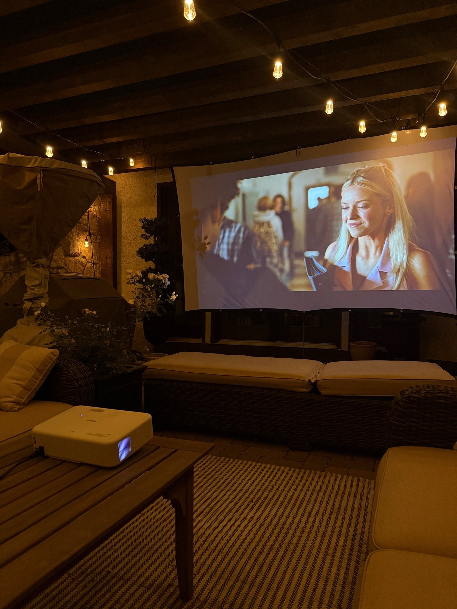 Outdoor movie projector and screen we use. Brian read up a lot on the projector and decided on this one due to quality and longevity. It’s more of a splurge but it’ll last much longer based on what he researched. #summeractivity

#LTKHome