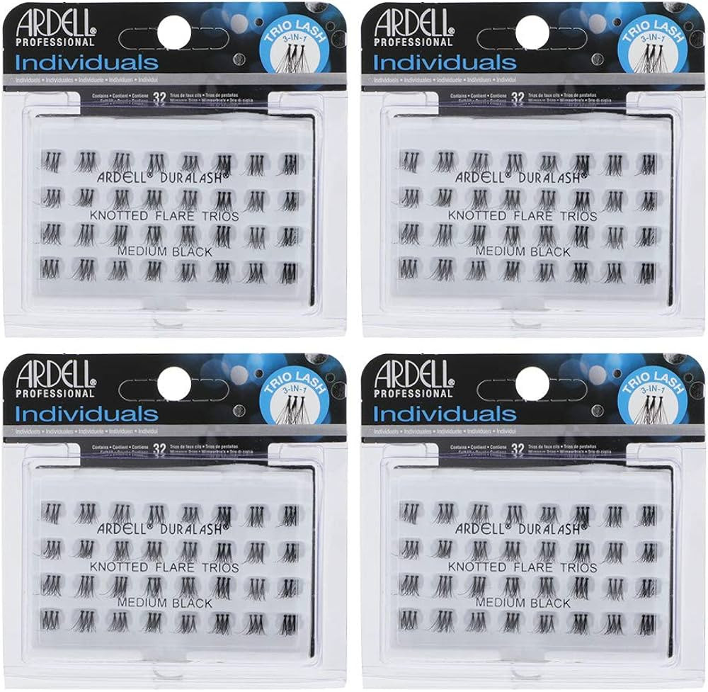 Ardell False Eyelashes Individual Lashes Trios Medium Black, Reusable DIY Lash Clusters, Eyelash ... | Amazon (US)