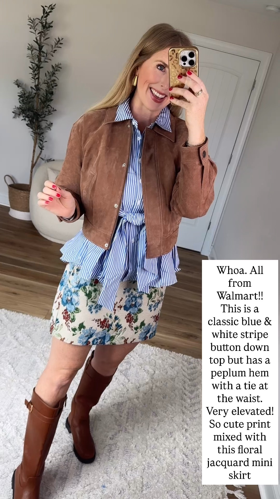 So impressed by this 100% genuine suede jacket from Walmart! The quality is incredible!

#LTKootd