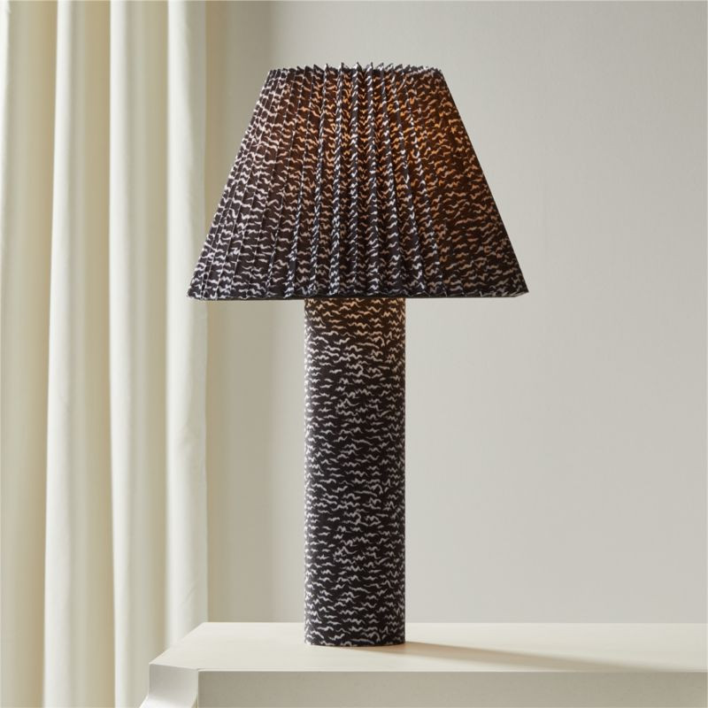 Scrunch Black and White Table Lamp by Kara Mann | CB2 | CB2