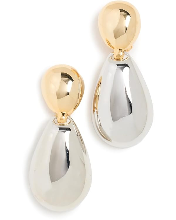 Kenneth Jay Lane Women's Polished Gold and Rhodium Drop Earrings | Amazon (US)