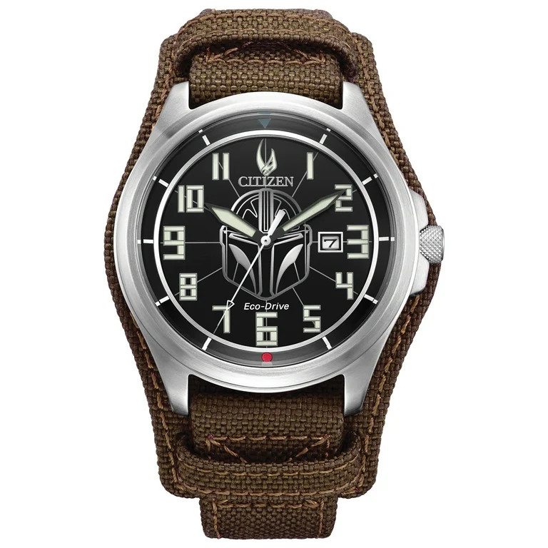 Citizen Men's Eco-Drive Star Wars Mandalorian Fabric strap watch AW1411-05W - Walmart.com | Walmart (US)