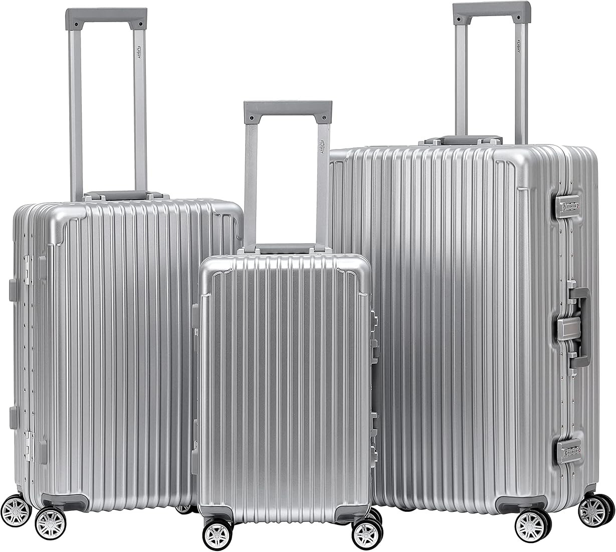 Flight Knight Premium Travel Suitcase - 8 Spinner Wheels - Built-in TSA Lock Lightweight Aluminiu... | Amazon (UK)