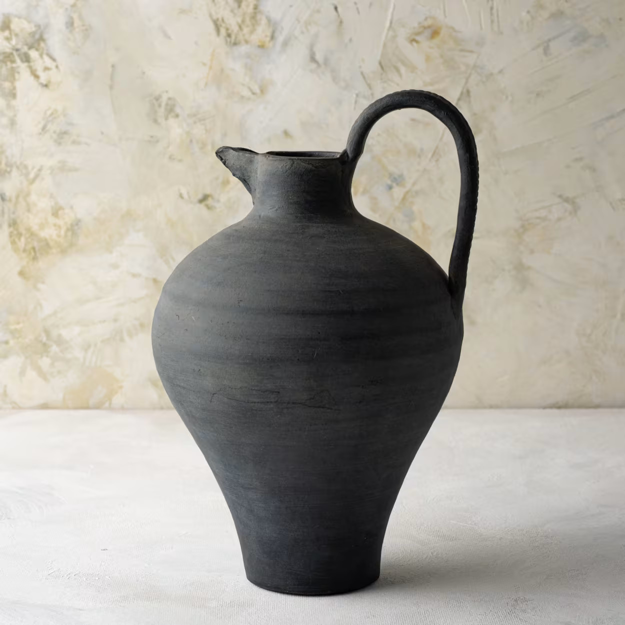 Ravine Black Ceramic Jug | Magnolia