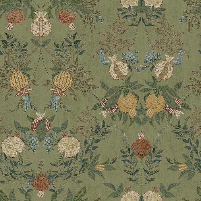 NuWallpaper x Chris Loves Julia Melograno Moss Peel and Stick Wallpaper, Removable Wallpaper, 20.... | Amazon (US)