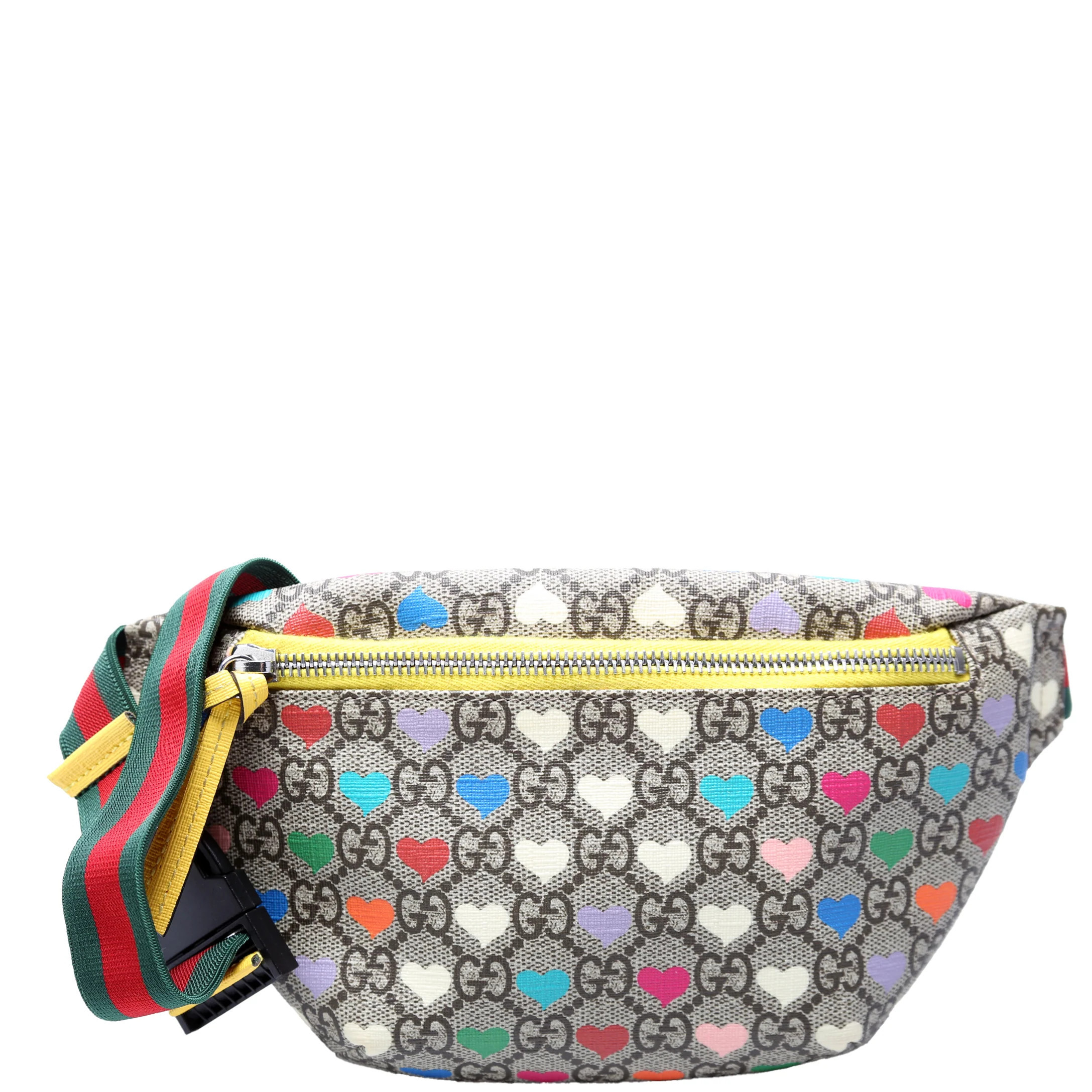 502095 GG Hearts Canvas Kids Belt Bag | Keeks Designer Handbags