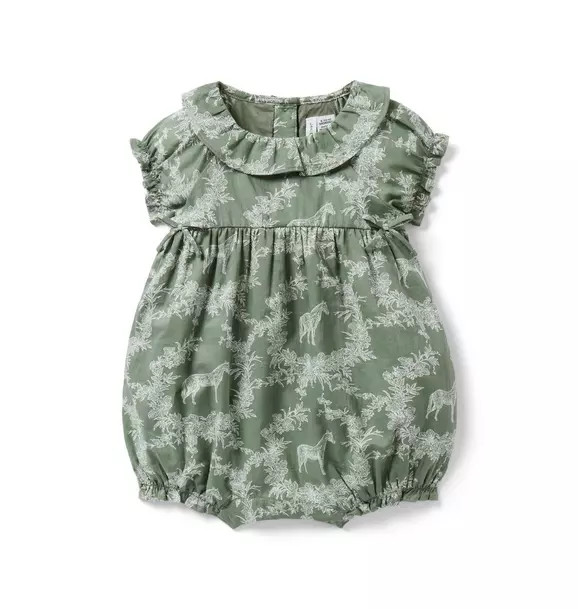 The Horse Toile Baby Romper | Janie and Jack