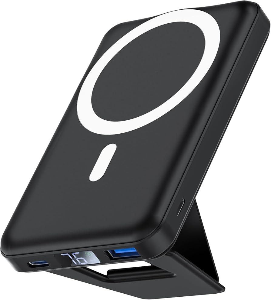 Wireless Powerbank, Podoru 10000mAh Faltbarer Magnetische Powerbank PD 22.5W Mini Schnellladen mi... | Amazon (DE)