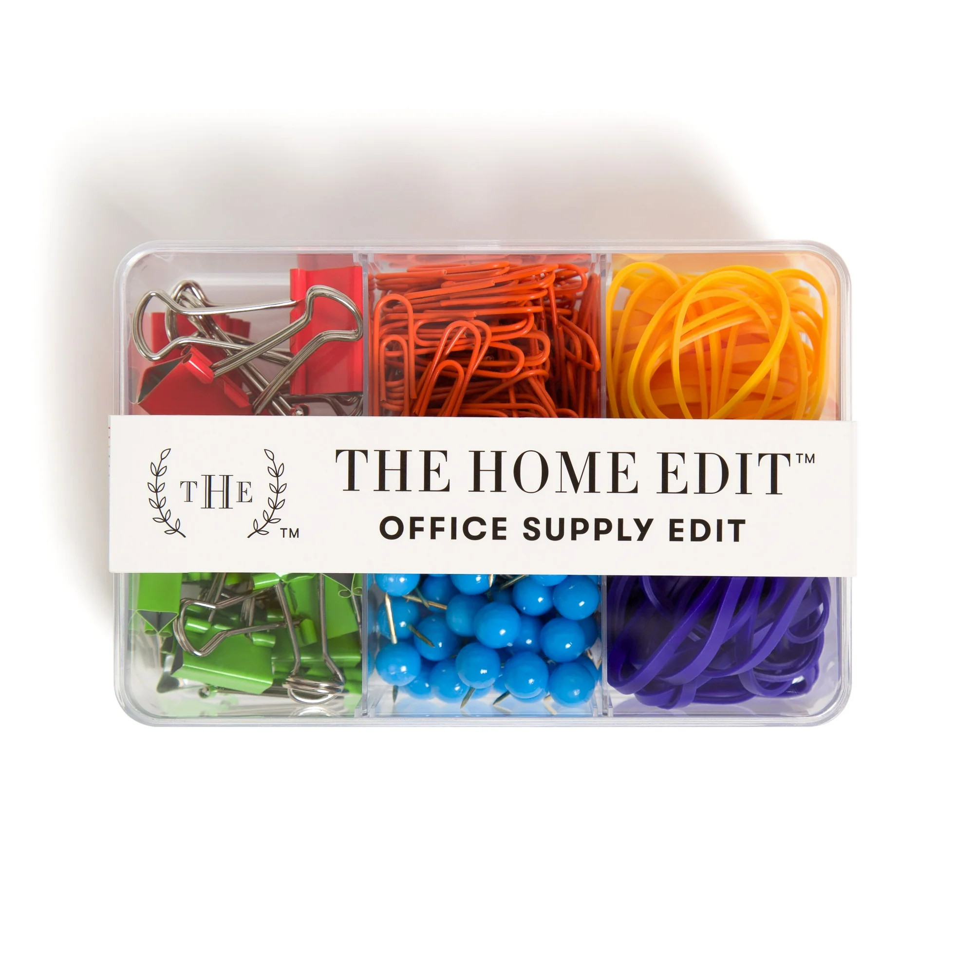 The Home Edit Office Supply Edit, Office Accessories Kit, Binder Clips, Push Pins, Paper Clips, R... | Walmart (US)