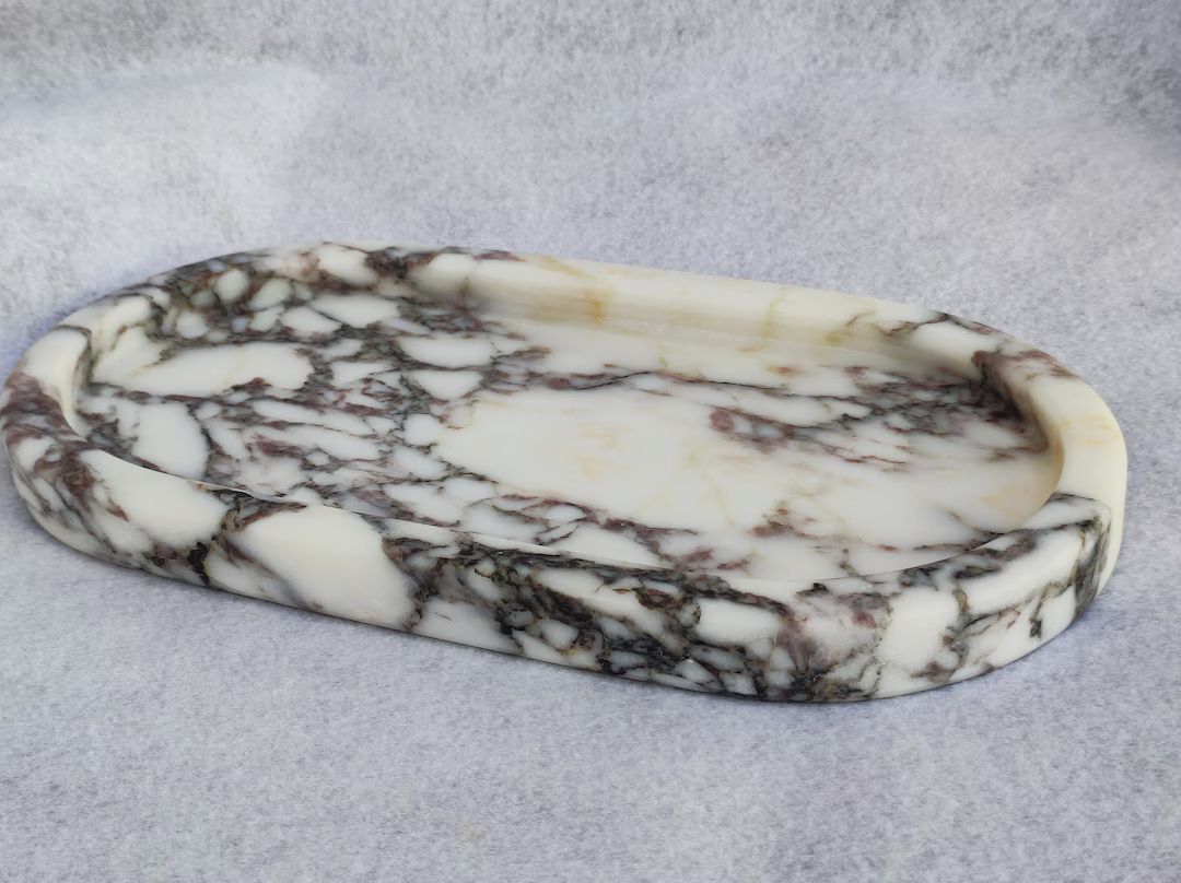 Rectangle Oblong Viola Marble Tray 25x13x2cm - Etsy | Etsy (US)