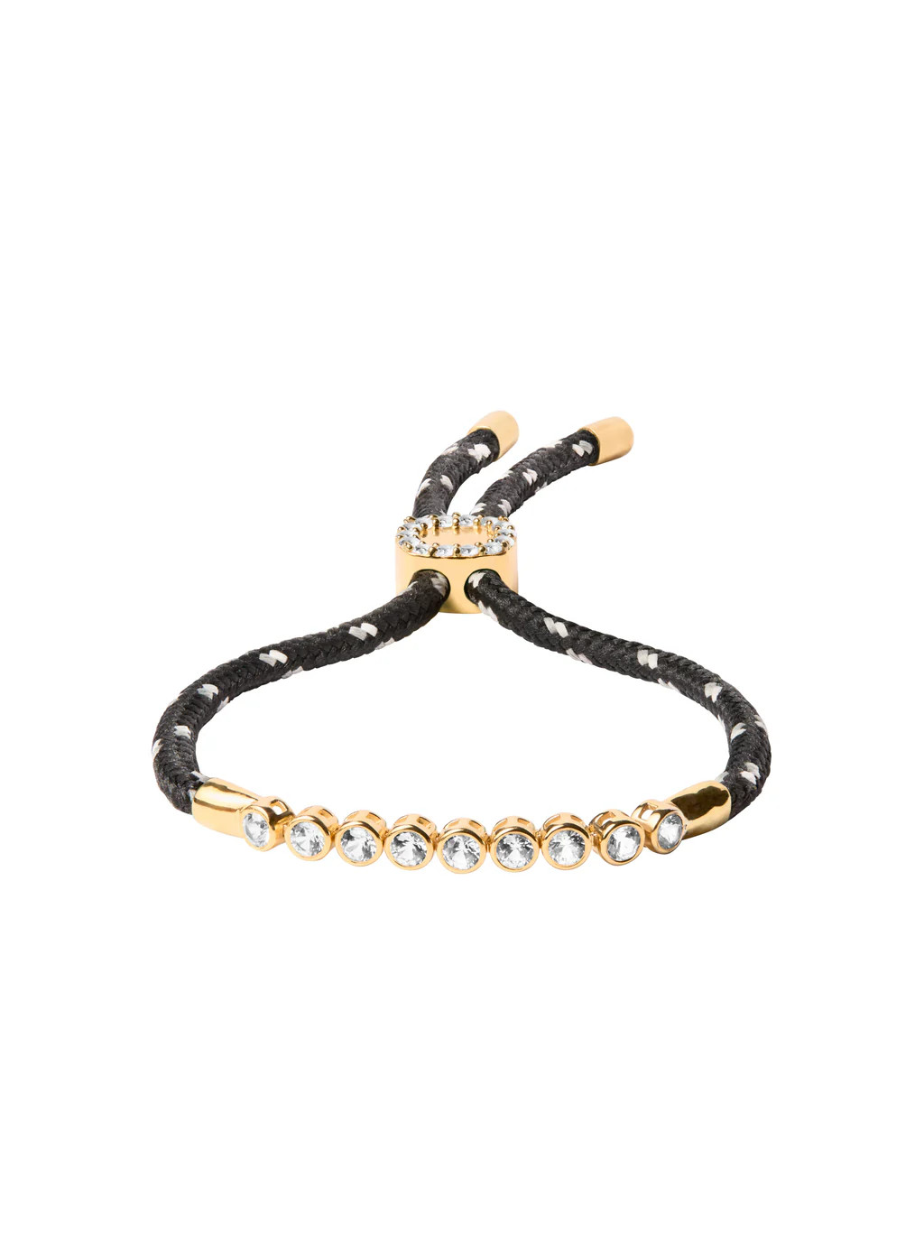 JAMES BEZEL NOIR ET BLANC PARACORD BRACELET, GOLD | Dorsey