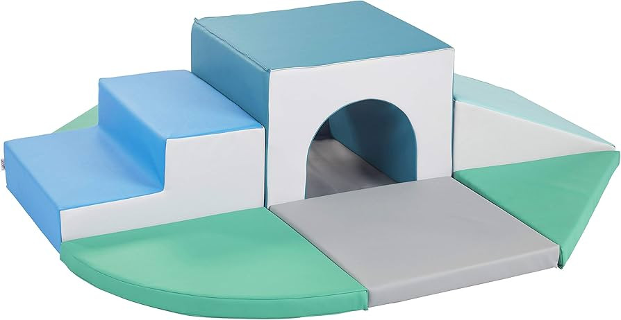 ECR4Kids SoftZone Lincoln Tunnel Climber, Toddler Playset, Contemporary, 9-Piece | Amazon (US)