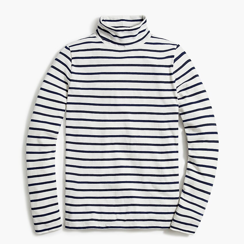 Factory: Printed Tissue Turtleneck For Women | J.Crew Factory