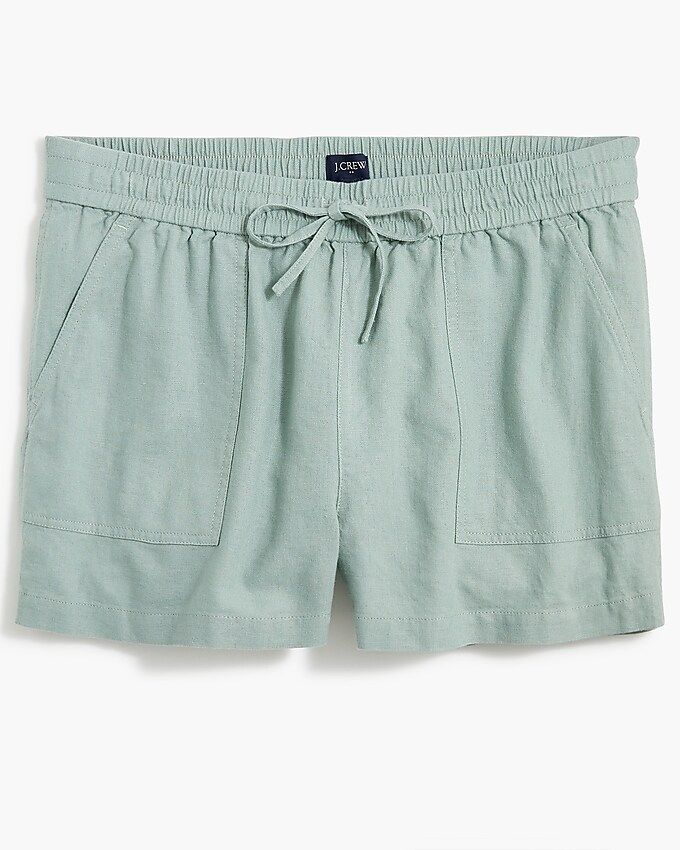 Linen-blend drawstring short | J.Crew Factory