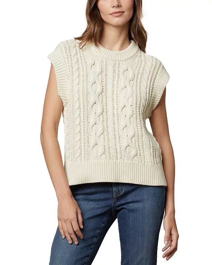 Hadden Sleeveless Cable Knit Sweater | Bloomingdale's (US)