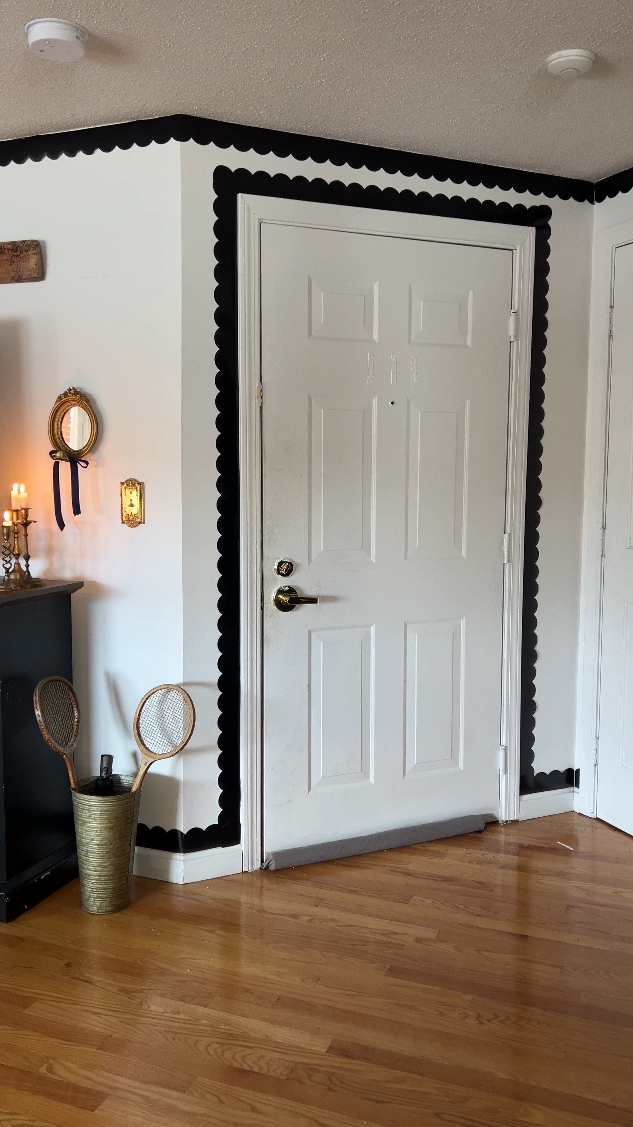 Adding DIY removable wallpaper trim to our apartment 

#LTKhome