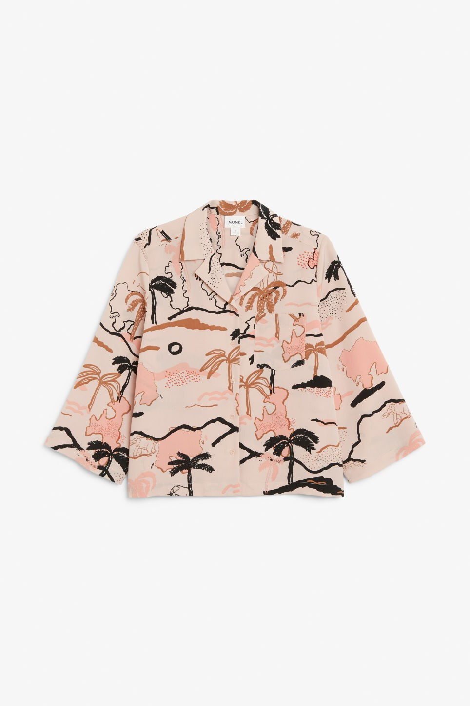 Wide sleeve blouse - Beige | Monki