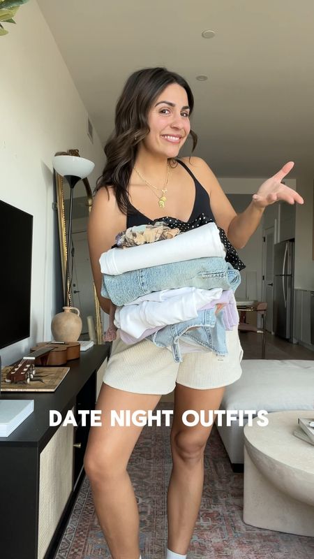 Casual date night outfit ideas! Love a comfy + cute vibe and all of these are perfect for transitioning from winter to spring 💓

Sizing:
1) pants - M, top - M
2) dress - M, blazer - M
3) jeans - size down twice (27), top - M
4) jeans - 28, top - M

#LTKfindsunder100 #LTKVideo #LTKSeasonal