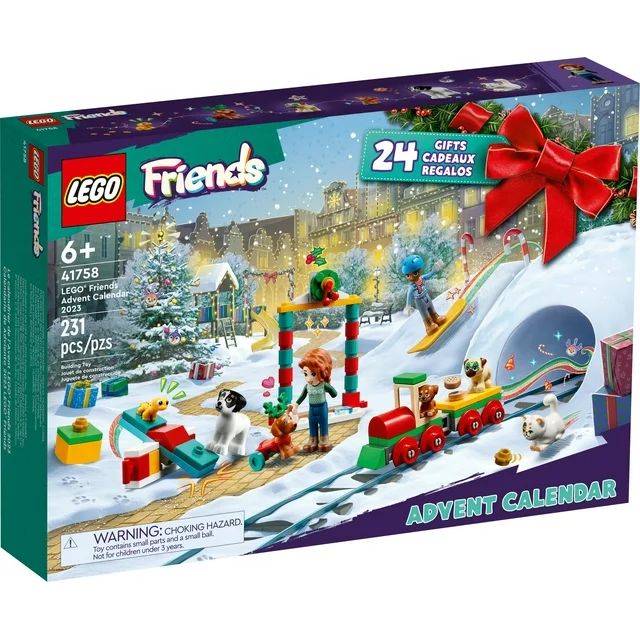 LEGO Friends 2023 Advent Calendar 41758 Christmas Holiday Countdown Playset, 24 Collectible Daily... | Walmart (US)