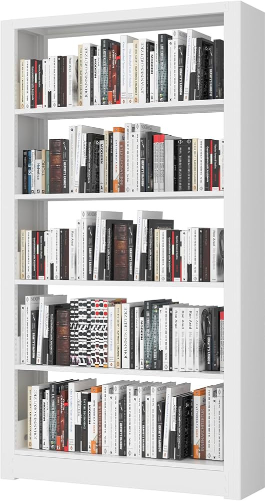 Heavy Duty Metal Bookshelf, 5 Shelf Adjustable Bookcase, 69’’ Tall Modern Bookshelves, Open B... | Amazon (US)