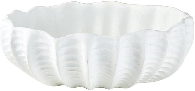 47th & Main Coastal Décor Conch Bowl Home Décor for Table, 9" L x 7" W x 3.25" H, Matte White | Amazon (US)