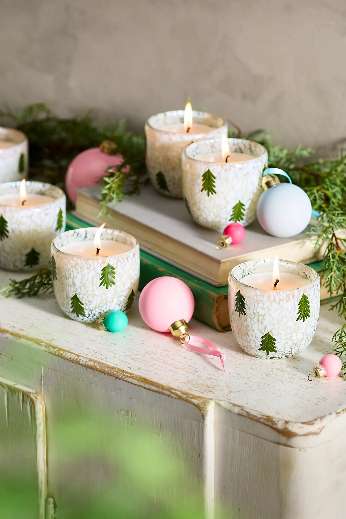 Evergreen Tree Candles, Set of 6 | Anthropologie (US)