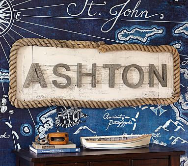Galvanized Wall Letters | Pottery Barn Kids