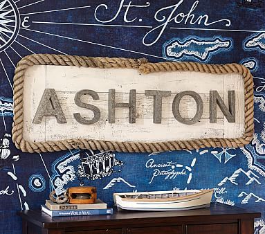 Galvanized Wall Letters | Pottery Barn Kids