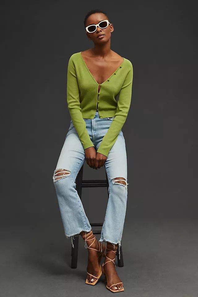 MOTHER The Hustler Ankle Chew Jeans | Anthropologie (US)