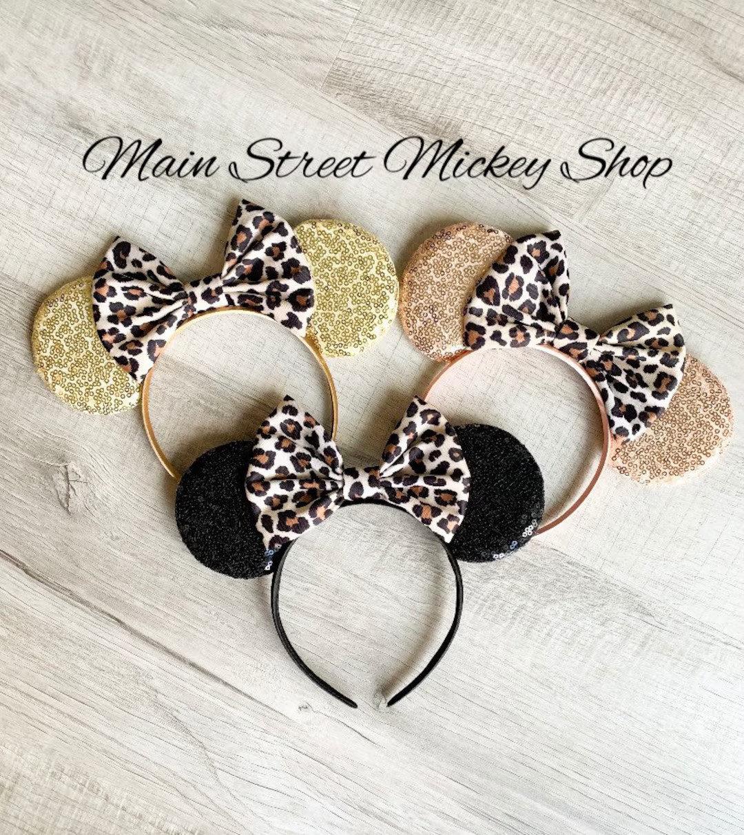 Minnie Mouse Ears For All Ages, Disney Ears For Adults and Kids, Animal Kingdom Ears, Leopard Mic... | Etsy (US)