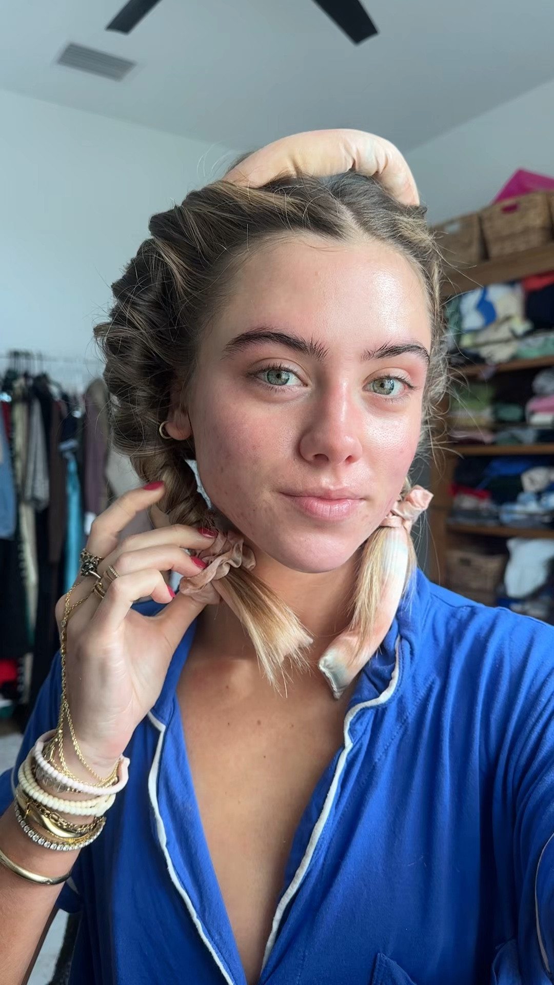 Kitsch Satin Heatless Curling Set - Heatless Hair Curlers to Sleep in - Heatless Curls Overnight - Heatless Curling Rod - No Heat Curls Overnight - Overnight Blowout Rods - Soft Hair Rollers. My greatest hair hack has got to be sleeping in a hair ribbon. This is what gives me my heatless hair curls. These curls are always bouncy, voluminous, shiny, and perfection that require absolutely zero heat, saving my hair on necessary, heat damage while still getting those desirable curls. I have lots of tutorials on how I put them in my hair saved my TikTok and Instagram @sloanevosen. TUTORIAL: https://www.tiktok.com/t/ZP8Y6b72q/ #hair #heatlesscurls #heatlesshair #heatlesswaves #hairstyles #hairhack #hairhealth #heatlesshairstyles #hairroutine #hairribbon #heatlesshaircurler 

#LTKBeauty #LTKSaleAlert #LTKFindsUnder50