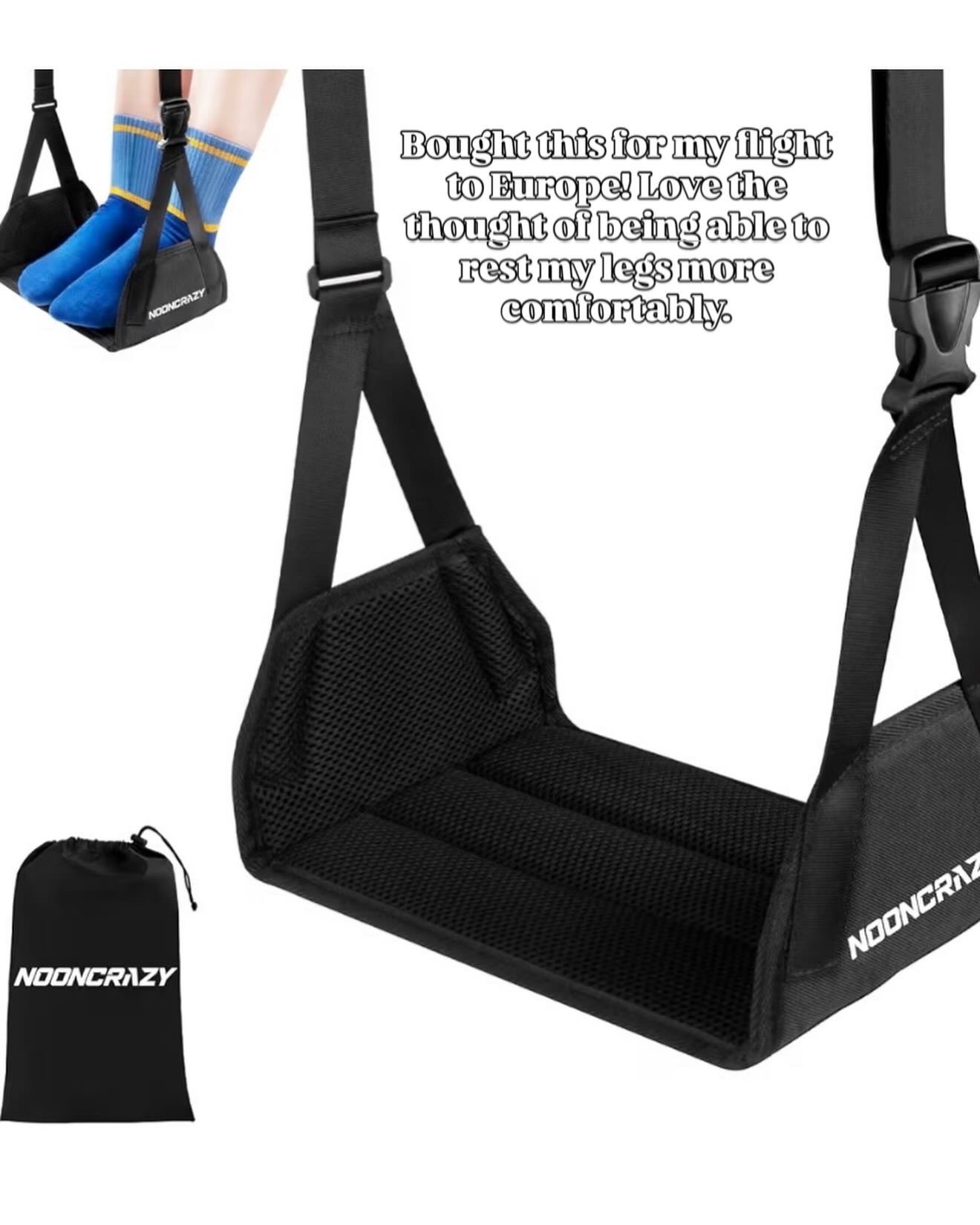 This is like a hammock for your legs during a flight! I loved using it on our flight to Europe!!

#LTKdayinmylife #LTKTravel #LTKOver40