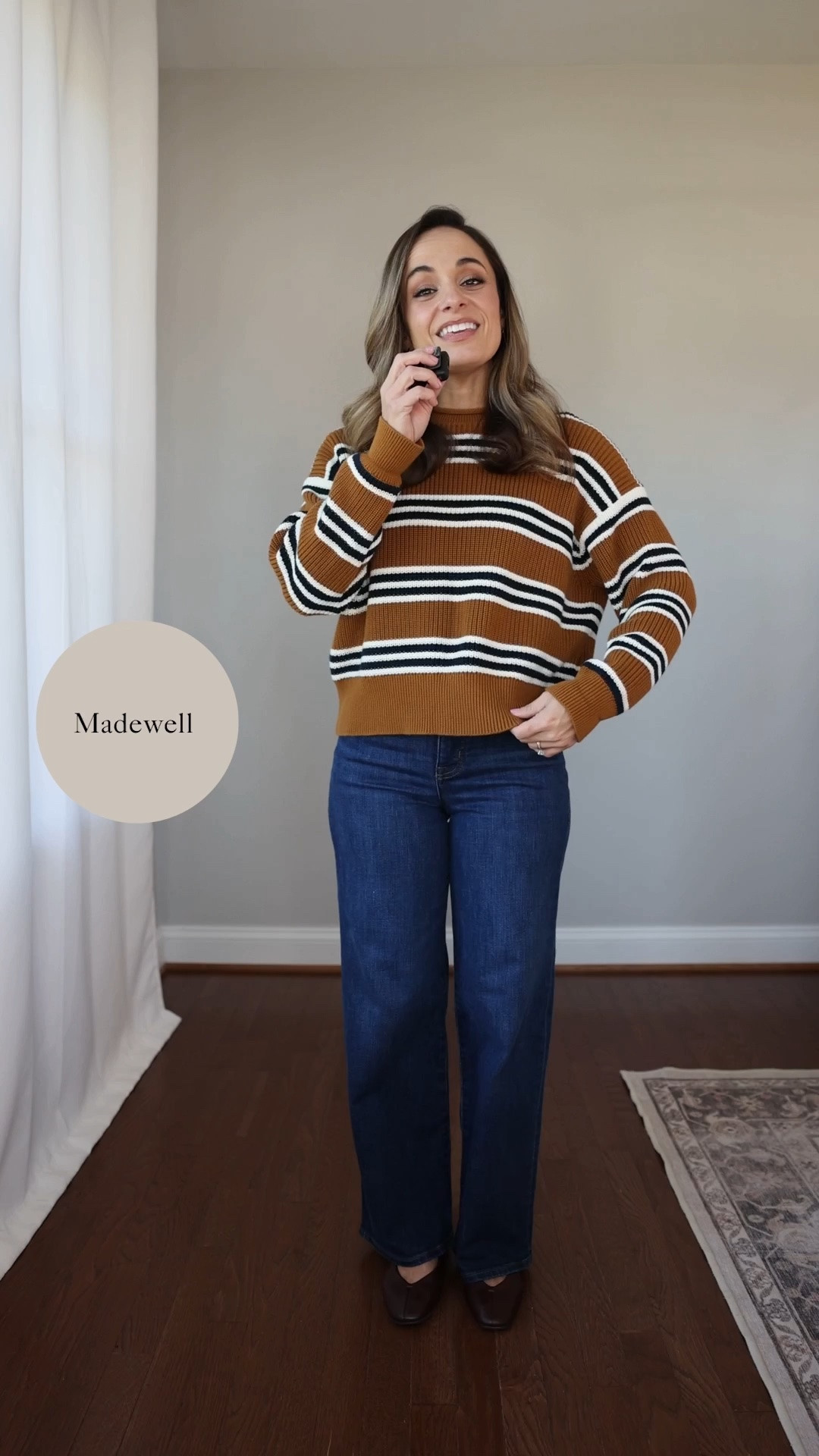 The capsule pieces from Madewell I would snag while they’re 25% off 

Striped Sweater (Madewell): xs 
Ecru Jeans (Madewell): 24 / 10 7/8” rise / 27” inseam (they also come in petite with a 10 3/8” rise / 25” inseam) 

Included shoes are all true to size 

For size comparison, I’m 4’10” 105lbs. My measurements are 32”, 24”, 36”. I typically wear petite xxs/00/24 and have a 25” ankle inseam and a 27.5-28” full length inseam.

#LTKPetite #LTKSaleAlert