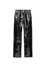 Straight fit faux leather trousers | PULL and BEAR UK