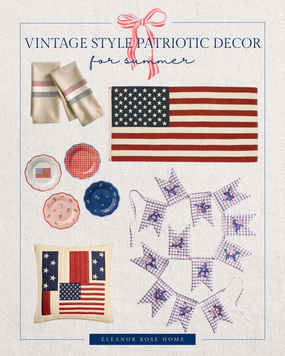 Vintage inspired Americana decor for summer. 

#LTKSeasonal #LTKHome