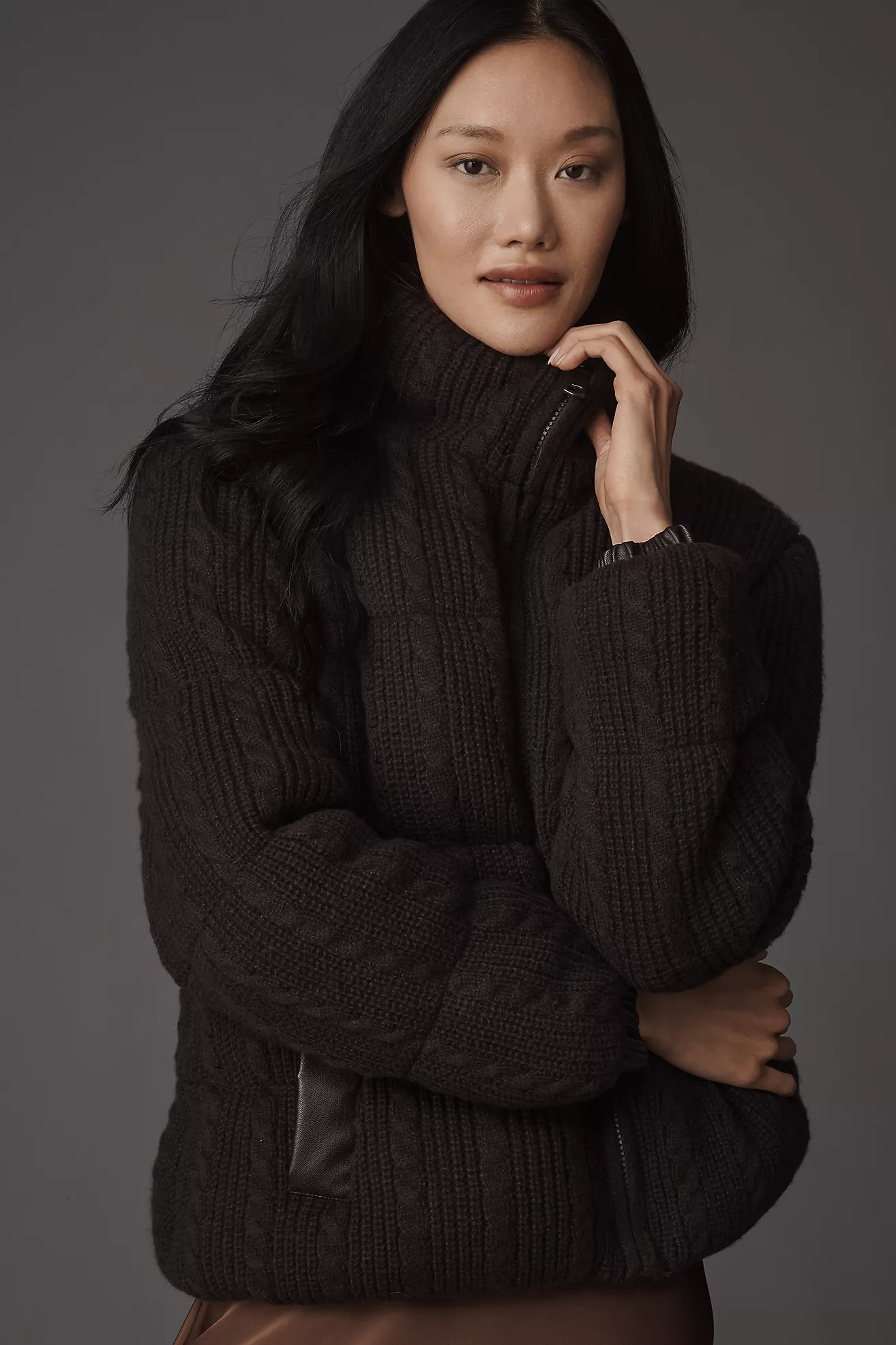 NVLT Sweater Knit Puffer Jacket | Anthropologie (US)