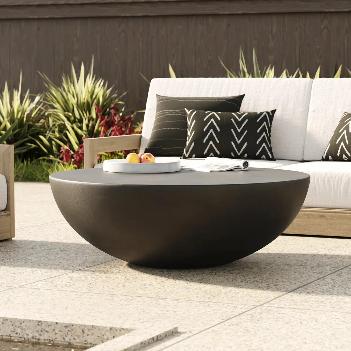 Lensey Concrete Round Coffee Table | Wayfair North America