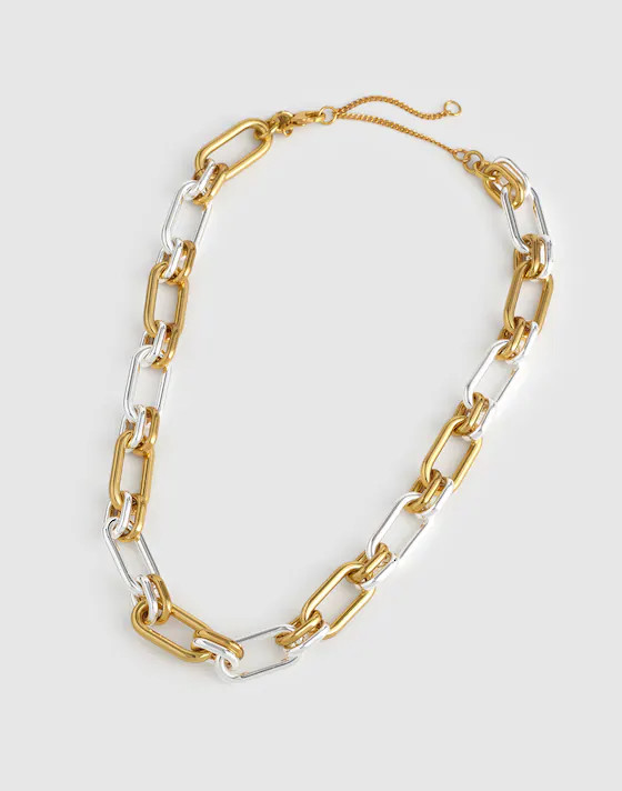Mixed-Metal Chunky Link Chain Necklace | Madewell