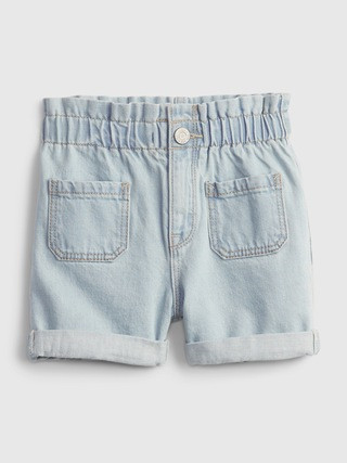 Toddler Denim Ruffle Shortie Shorts with Washwell™ | Gap (US)