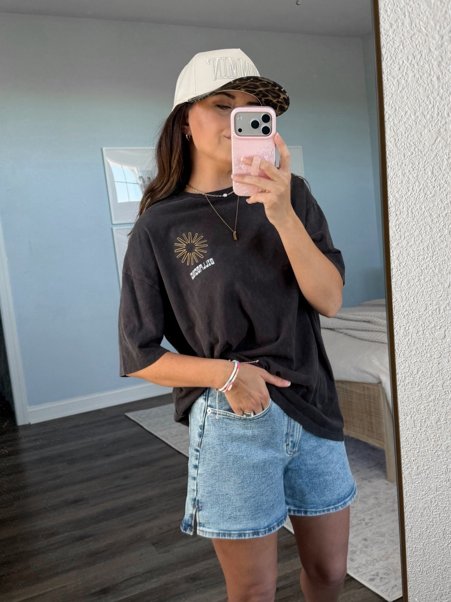Target shorts - tts
Billabong graphic tee size small
Trucker hat
Personalized necklace

#LTKmomlife #LTKgrwm #LTKootd