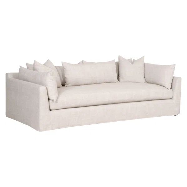 Grimm 95" Square Arm Slipcovered Sofa with Reversible Cushions | Wayfair Professional