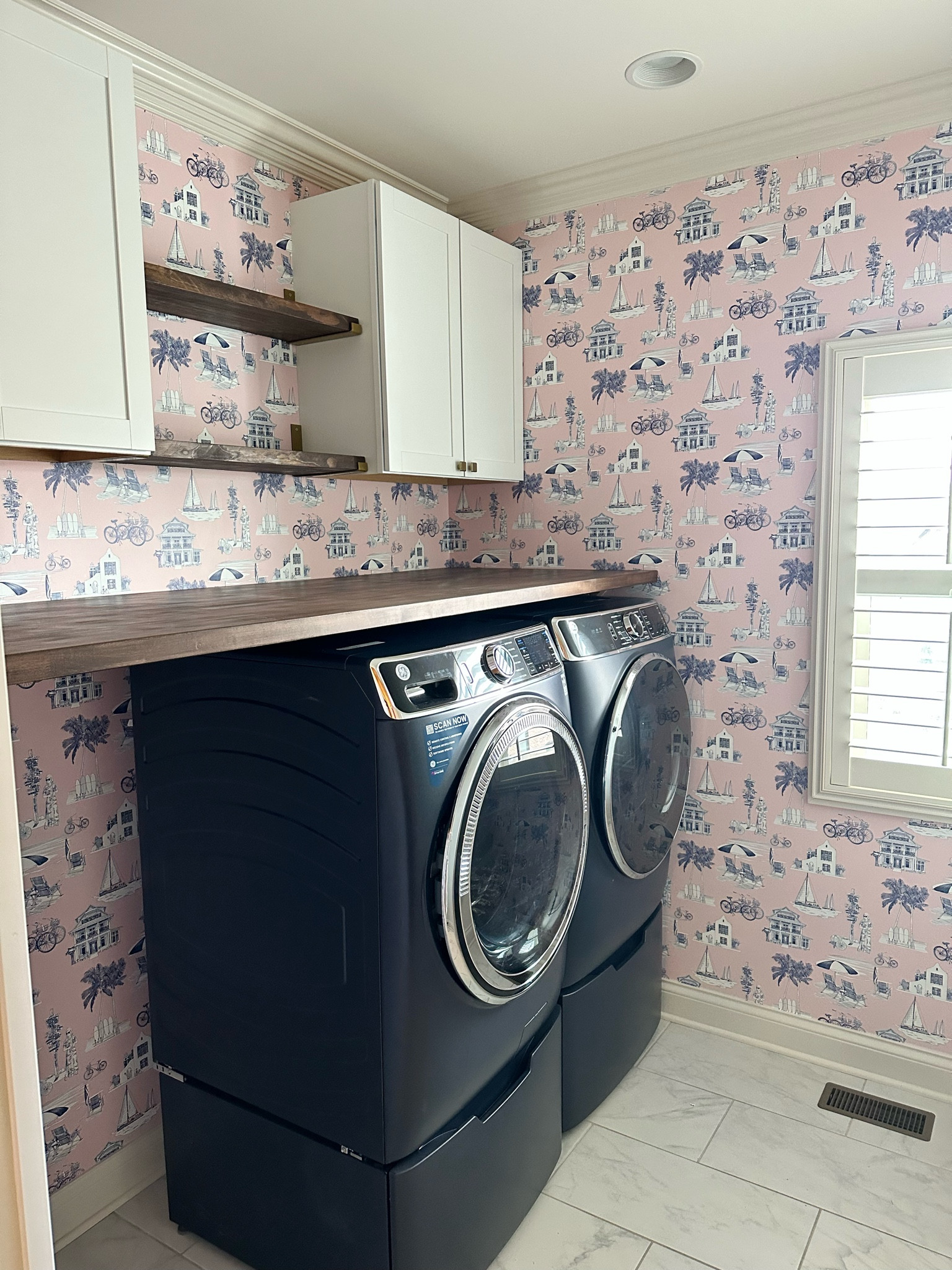 This Katie Kime Wallpaper is so fun, and they have multiple city print options!

#LTKhome